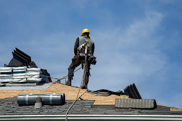 Professional Gutter Installation technician working in New Knoxville, OH
